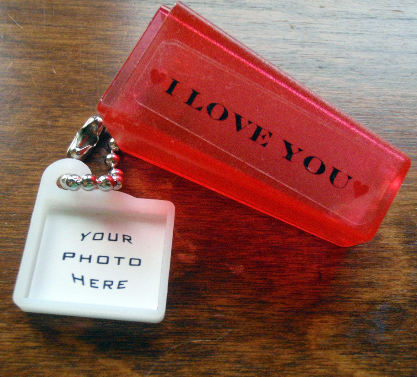 Unique I LOVE You gift. CUSTOM Photo & Words. Viewfinder.