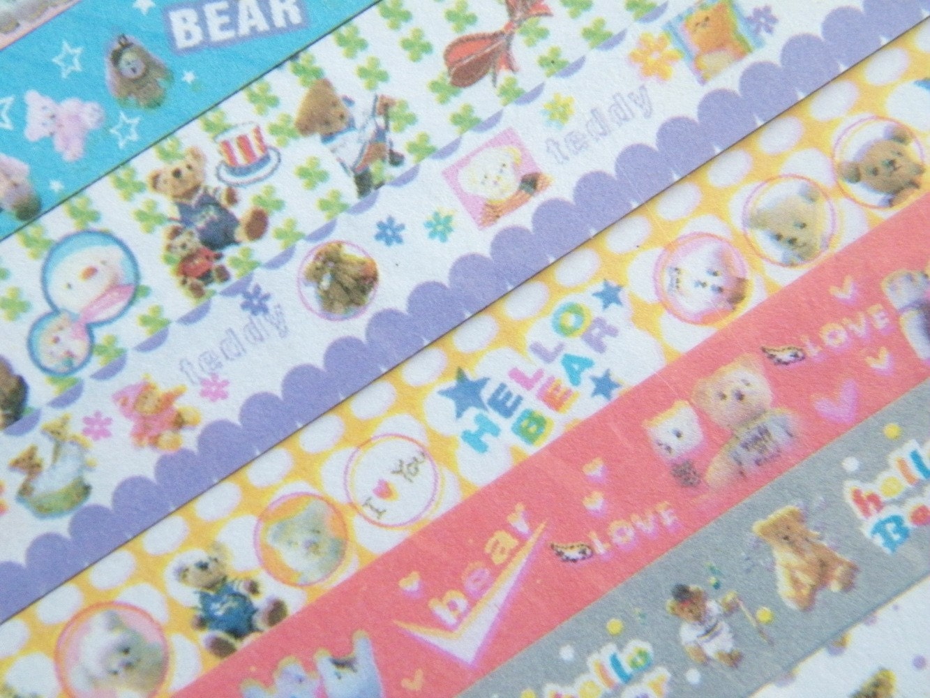 Cute Stuffed Bears 160 Star Origami Strips