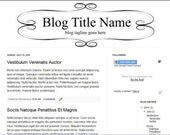 Blogger Header Banner Design Simple Elegance 1 Design for Blogger or Wordpress