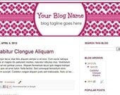 Blogger Banner Design - Plum -  Design for Blogger or Wordpress