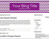 Blog Banner Design for Blogger or Wordpress - Chevron 1b