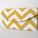 Yellow Chevron - Full Size Clutch