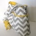 Monterey Chevron Diaper Bag Set - Medium - Grey Chervon and Yellow or Custom Design Your Own
