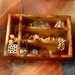 Shadow Box, Wooden Box, Wall Hanging, Vintage Shell Necklace Shadow Box by mystic2awesome