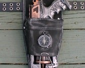 Steampunk gothic MAVERICK Gun HOLSTER  BELT PostApocalyptic