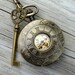 Alice in Wonderland Steampunk pocket watch key pendant charm necklace locket