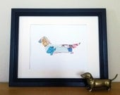 Sesame Street Series 7- Long Haired Dachshund Silhouette
