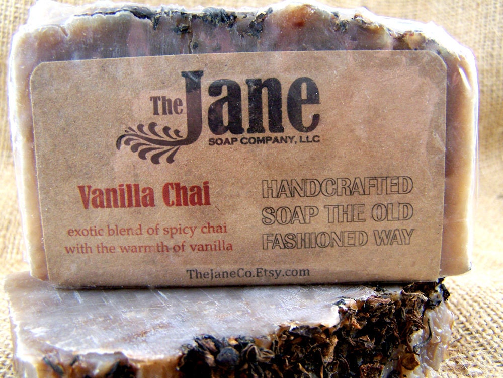 Vanilla Chai Soap Handmade Soap Handcrafted Soap Vegan Soap Olive Oil Soap Coconut Oil Soap by TheJaneCo on Etsy
