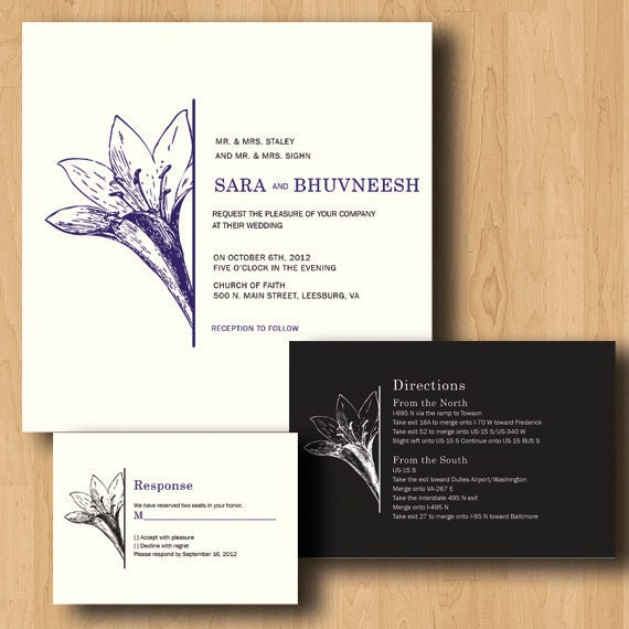 Simply Floral Wedding Invitation Suite Il_170x135