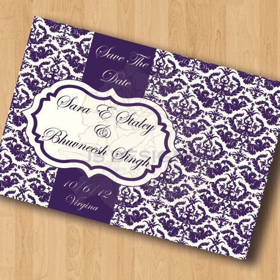 Damask Save the Dates Il_570xn