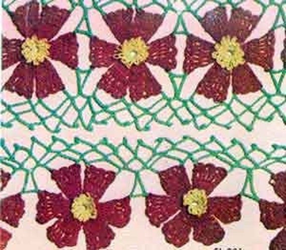 Buy cosmo beauty products - Beautiful Cosmos Flower Edging Crochet Pattern Pdf Instant Download