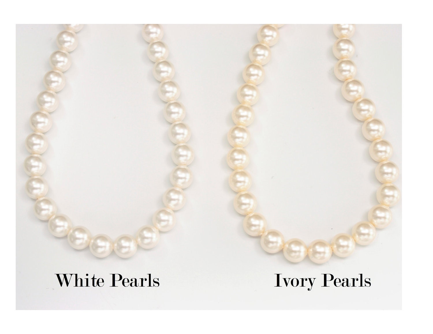 Pearl Necklace, Pearl Rhinestone Bridal Necklace, Wedding Jewelry, Pearl Bridal Jewelry, Ivory Pearls, White Pearls