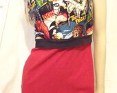 Vintage movie monster OOAK rockabilly psychobilly glamour pinup tattoo punk dress, frankenstien, dracula, wolfman, mummy
