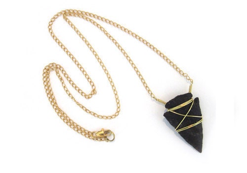Necklace- Wire Wrapped Arrowhead
