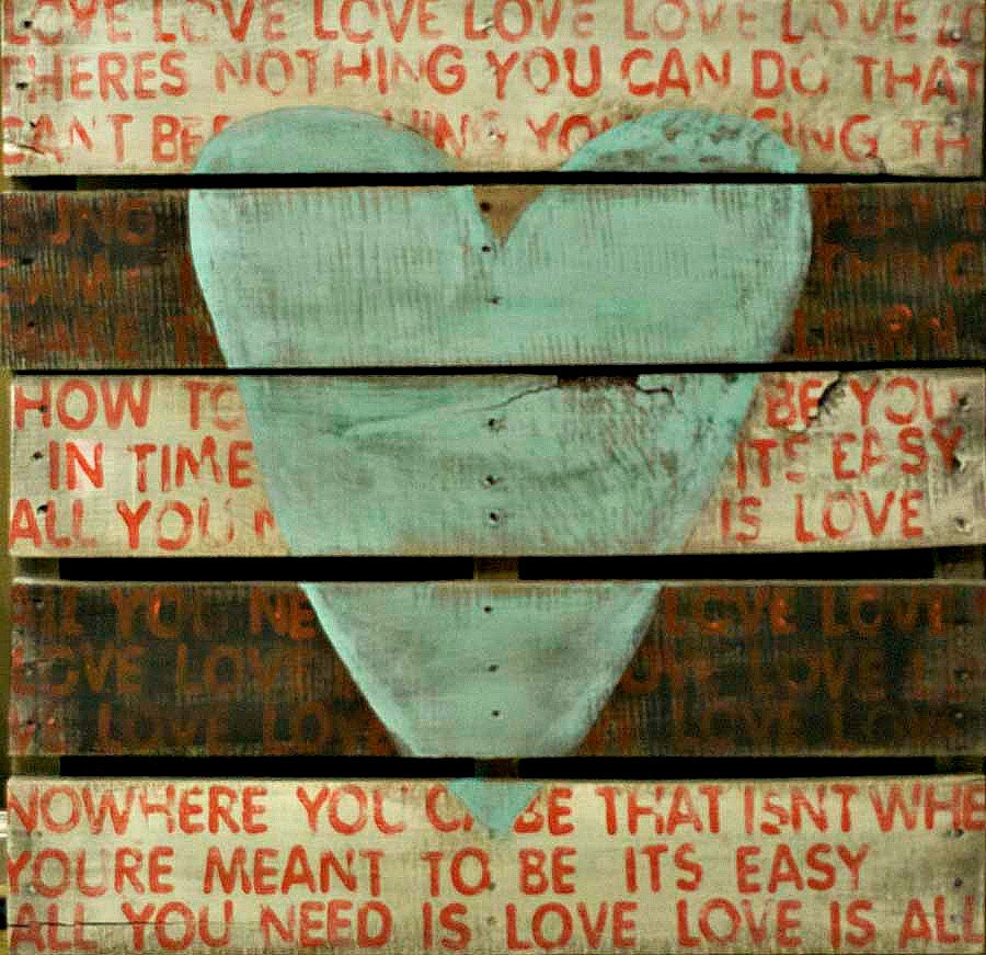Rustic - Wedding - All You Need Is Love - Wood Sign - Pallet Art