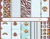 Noahs Ark Digital Paper for Scrapbooking, Cards, Invites, Photographers Marketing Kits, Crafts Il_170x135