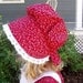 New Girls Pioneer Prairie Dress Costume Red Calico Choose Your Size