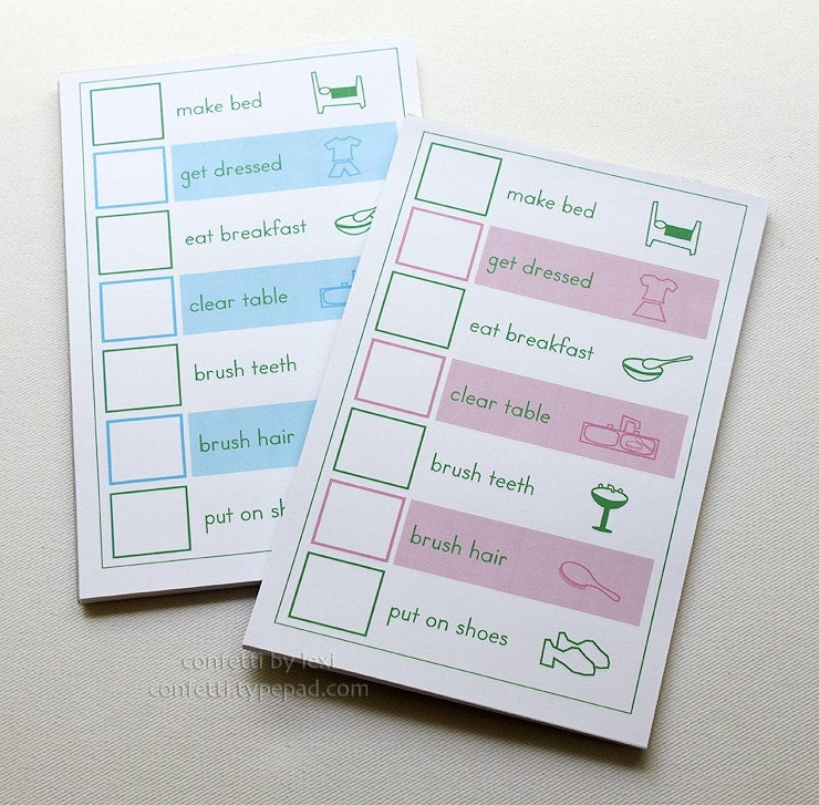 morning routines pad