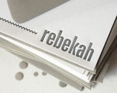 Personalized Letterpress Stationery "REBEKAH"