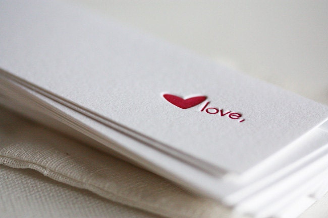 Letterpress Love Gift Tags