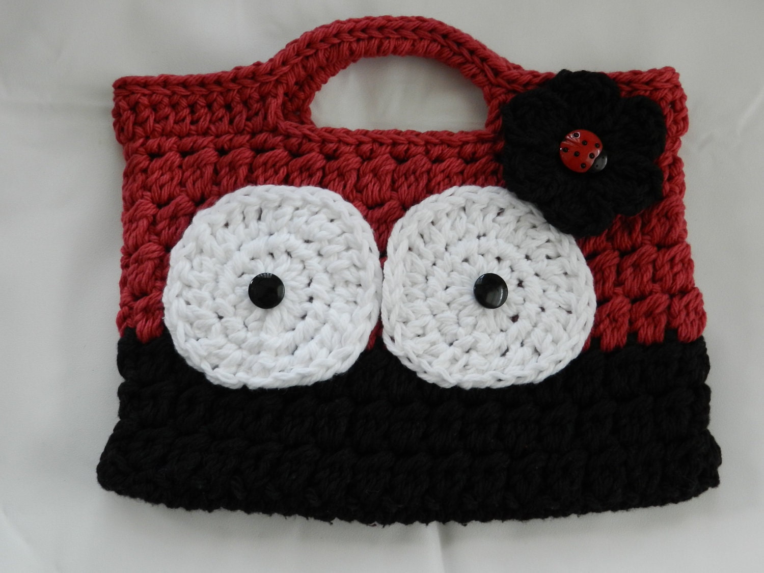 Little Girls Purse/ Crocheted Ladybug