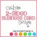Double Sided Business Card