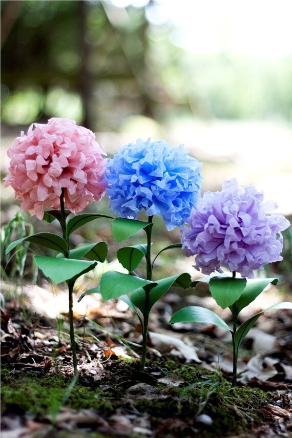 twist hydrangea - handmade paper flowers for gift, wedding, or decor