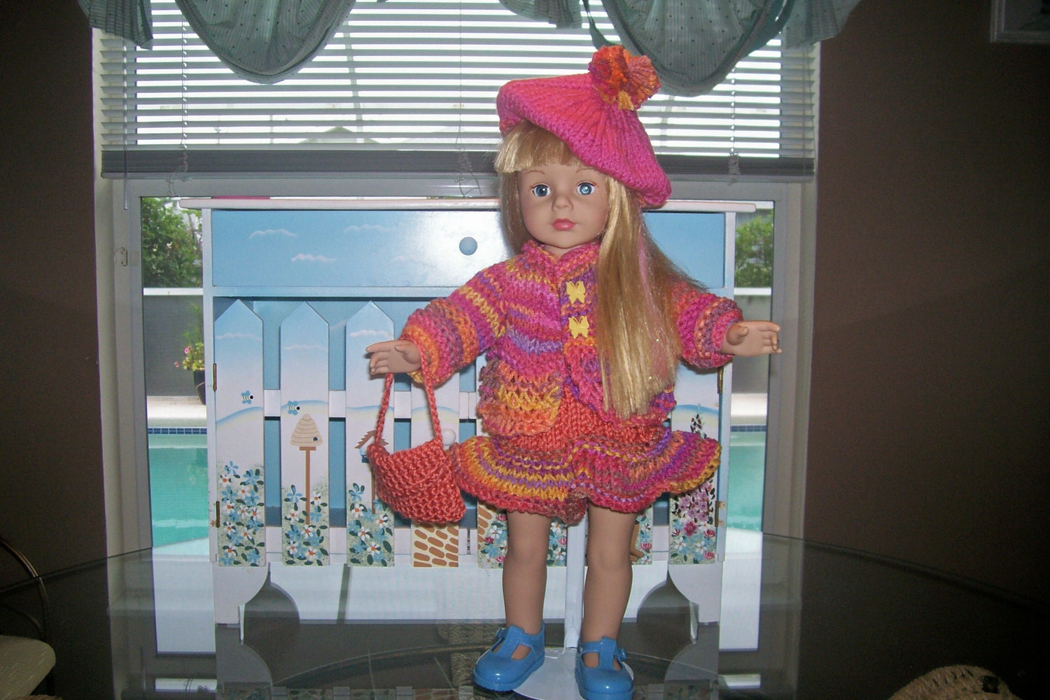 Four piece outfit for American Girl Doll and other 18" dolls