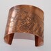 Gold Coast Streeterville Chicago Copper Cuff Bracelet