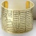 NYC Map Brass Cuff Bracelet - Downtown
