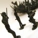 Large Funky Green Plastic Army Men Bowl