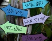 Alice in Wonderland/Mad Hatter party signs...the BLUEs