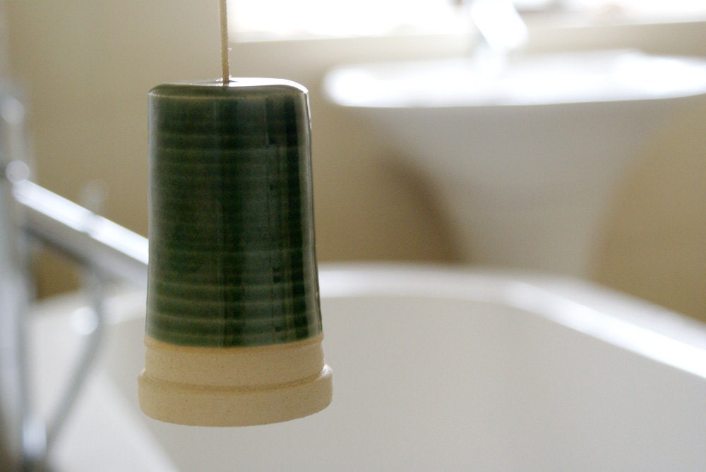 Made to order - Set of two pottery bathroom light pulls in your choice of colour