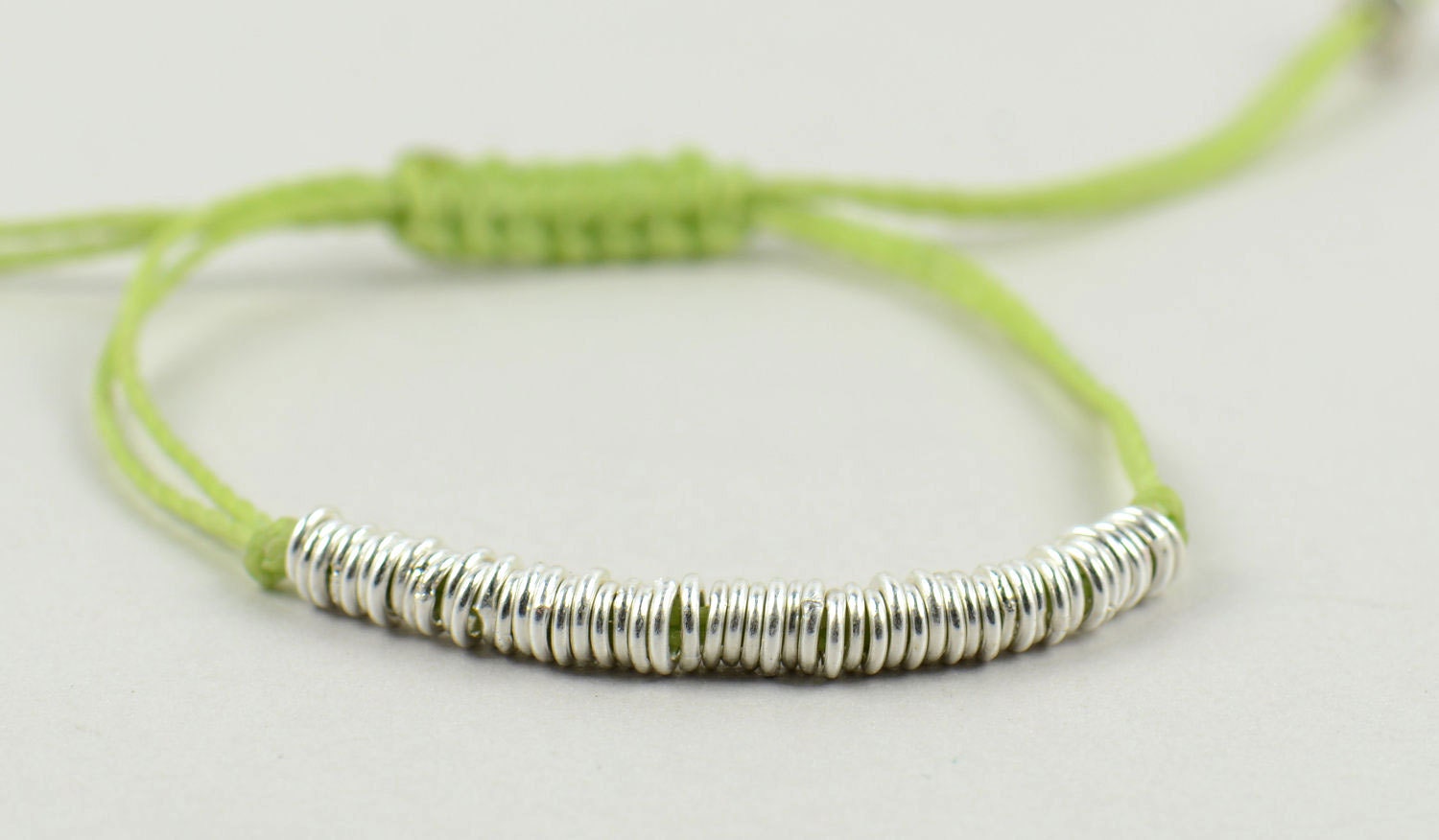 Sterling silver hoops bracelet