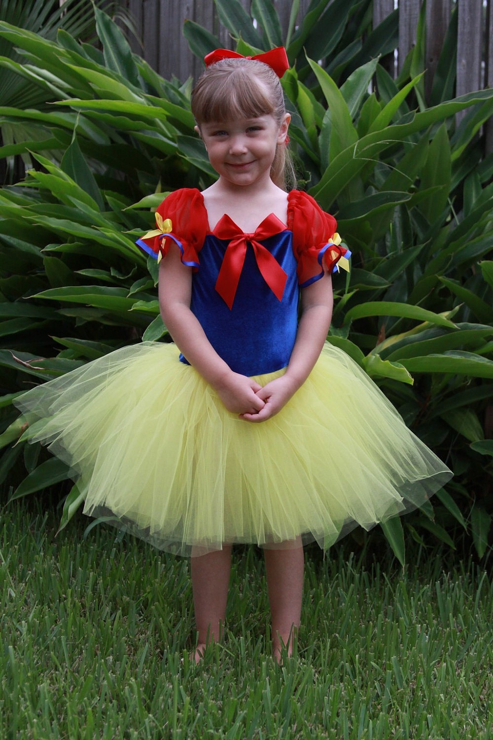 Snow white inspired custom Halloween costume tutu 12 months