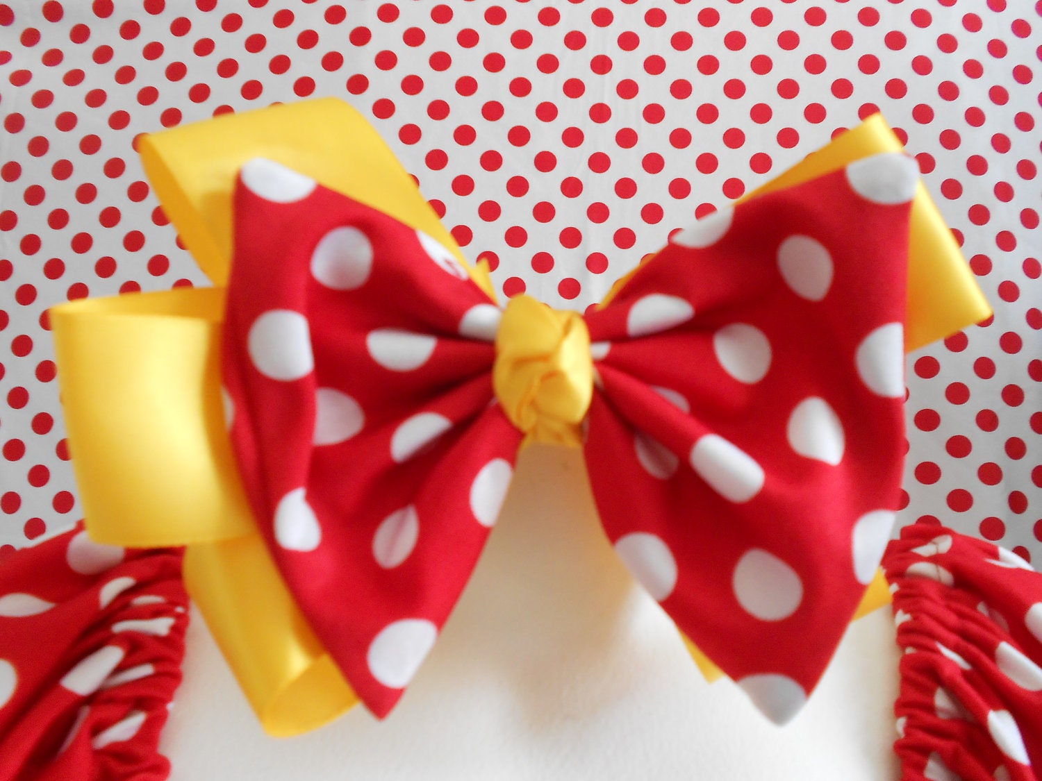 Minnie Mouse inspired costume tutu dress size 7 Halloween Costume Custom boutique