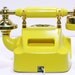Reserved for Tonje - Refurbished Retro Yellow Bell Rotary Telephone