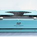 Vintage Smith Corona Blue Portable Manual Typewriter