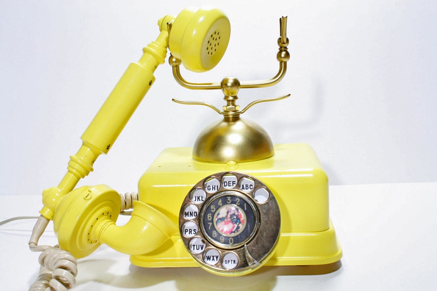 RESERVED FOR DAN -- Refurished Vintage Victorian Rotary Phone