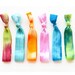The Garden Hair Tie Package - Elastic Tie Dye Hair Ties Bracelets by Mane Message on Etsy