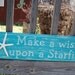 Make A Wish Upon A Starfish Handpainted Sign COASTAL DECOR beach