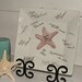 Starfish Guest Book Signature Plate Beach Wedding Keepsake Coastal Cottage Decor