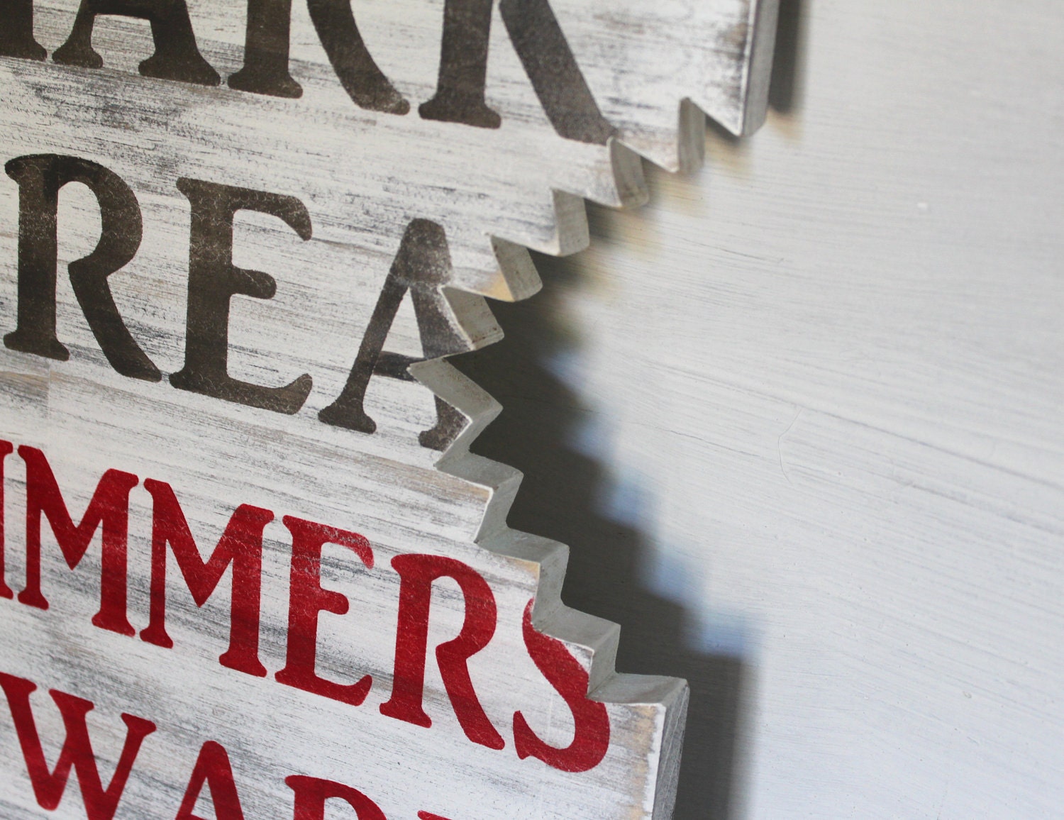 Beach Shark Bite Sign Nautical Nursery Or Coastal Decor