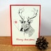 Merry Christmas Deer card