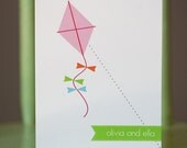 Fly a Kite Personalized Note Cards