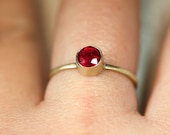 Ruby In 14K Gold Ring - Made To Order