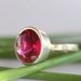 Raspberry Quartz In Sterling Silver Ring - Made To Order (Last One)