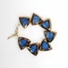 Electric Blue Triangle Bracelet
