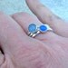 Opal Stacking Rings Blue Chalcedony Ring Set Birthstone Rings Mothers Rings Gemstone Stacking Rings-Sky Dreams