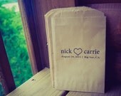 100 Flat/Laydown Wedding Program Bags or Favors and Exit-Send Off All-In-One for danielledombrow
